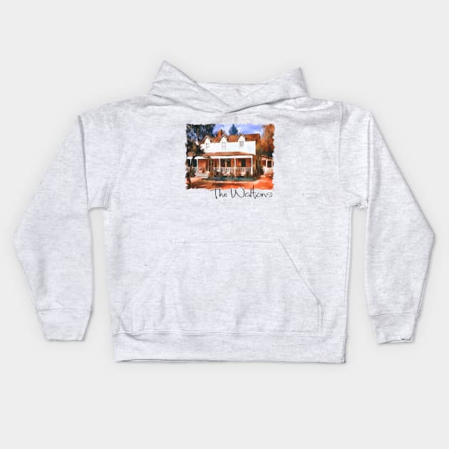 The Waltons TV House Kids Hoodie by Neicey